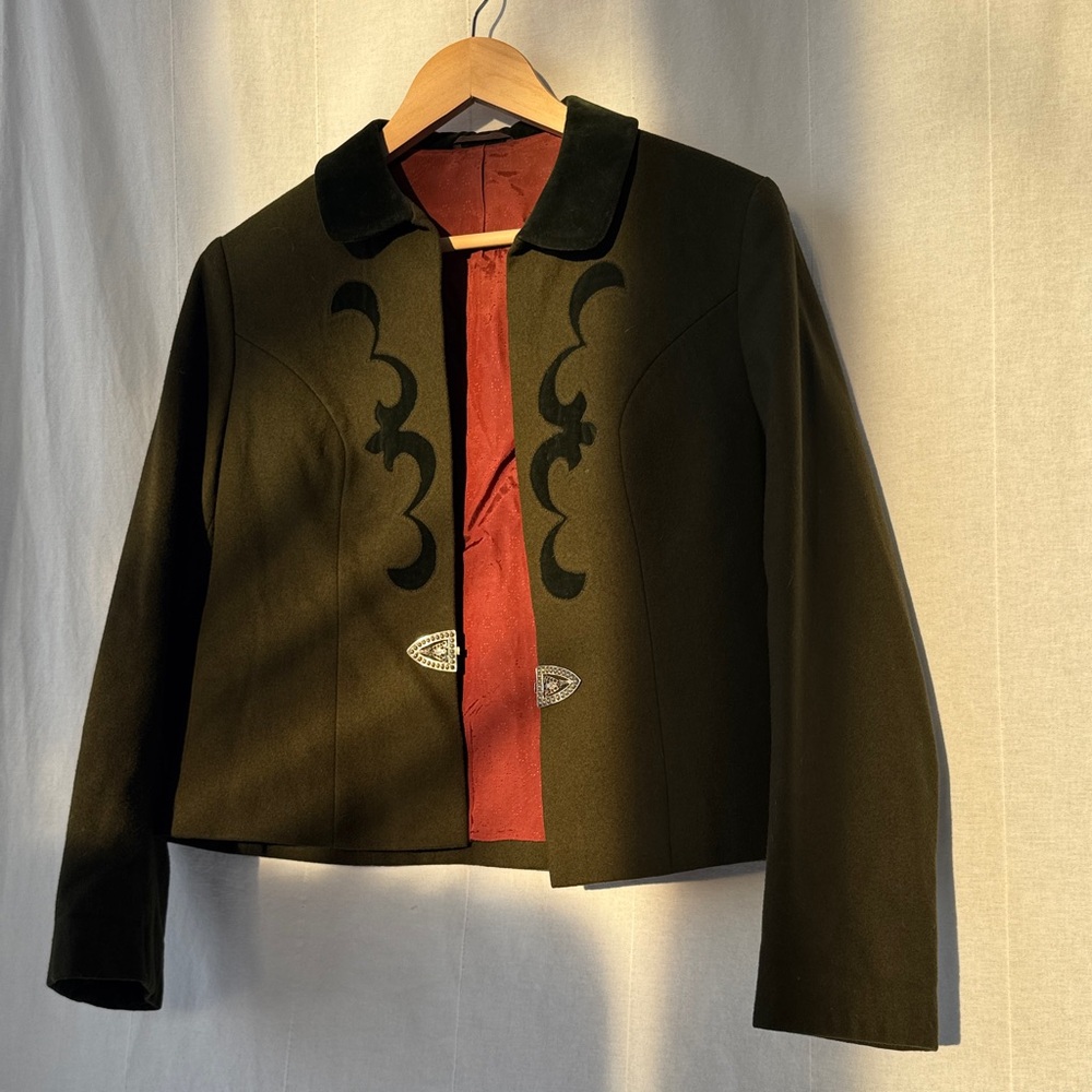 Vintage HAMO Tyroler-Loden Austrian Wool Jacket in Green| EU 44
